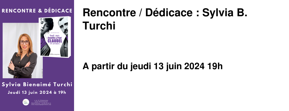 Rencontre / D�dicace : Sylvia B. Turchi