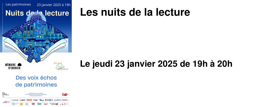 Les nuits de la lecture