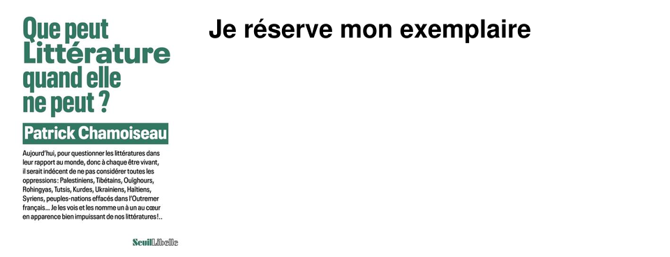 Je r�serve mon exemplaire