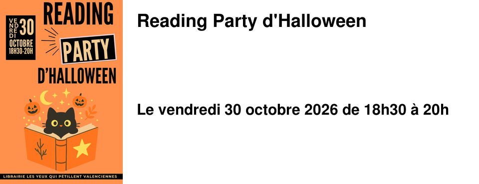 Reading Party d'Halloween